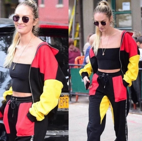 I.AM.GIA Blaster Colourblock Zip Up Fleece Lined Jacket 90s Streetwear Small - Picture 6 of 16